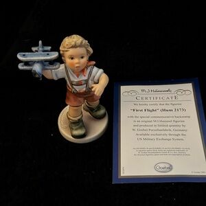 Goebel Special Edition First Flight Hummel Figurine w/COA